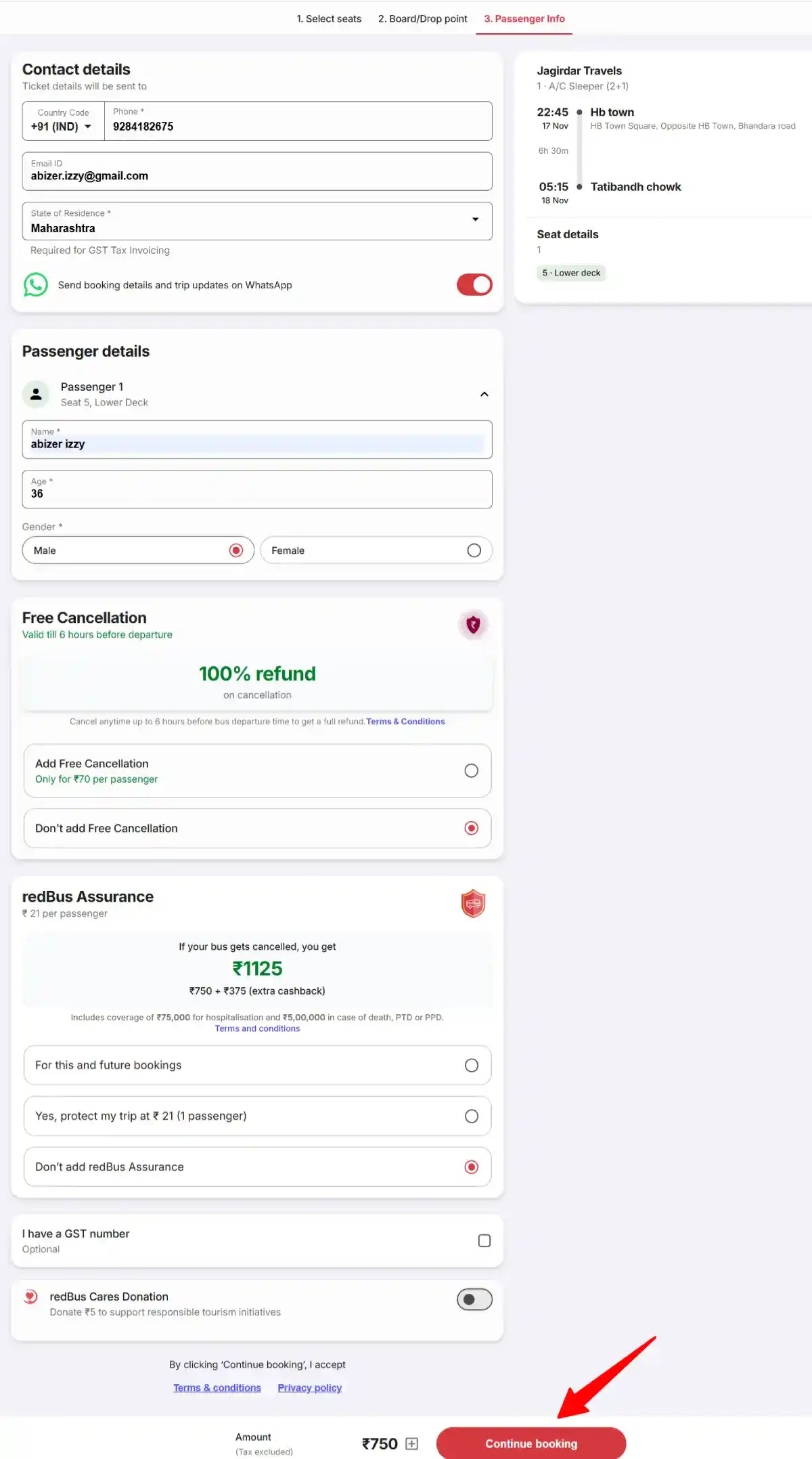 redbus coupon codes for bus booking step 4 redbus coupon codes for bus booking step 4