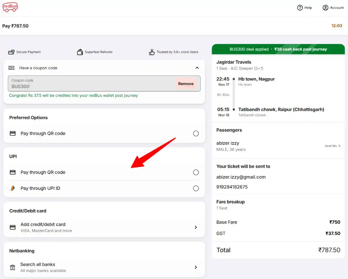 redbus coupon codes for bus booking step 5 redbus coupon codes for bus booking step 5