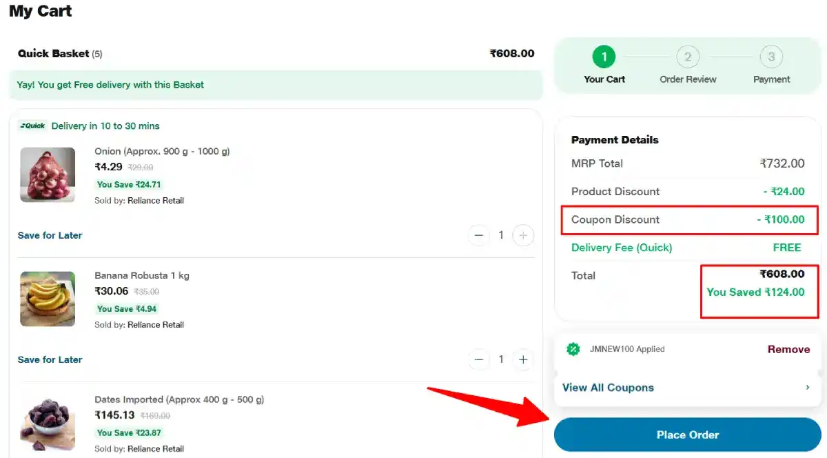 jiomart coupon code for new user rs 100 off