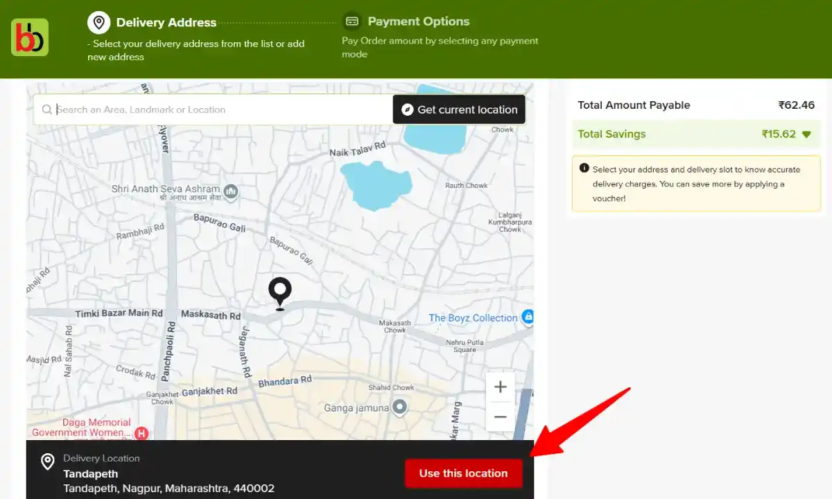bigbasket location bigbasket location