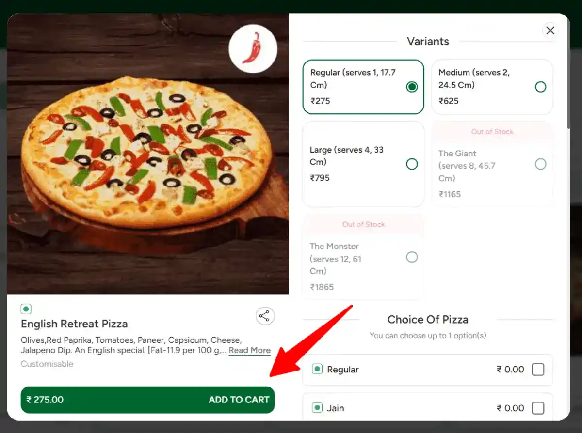 la pinoz pizza add to cart la pinoz pizza add to cart