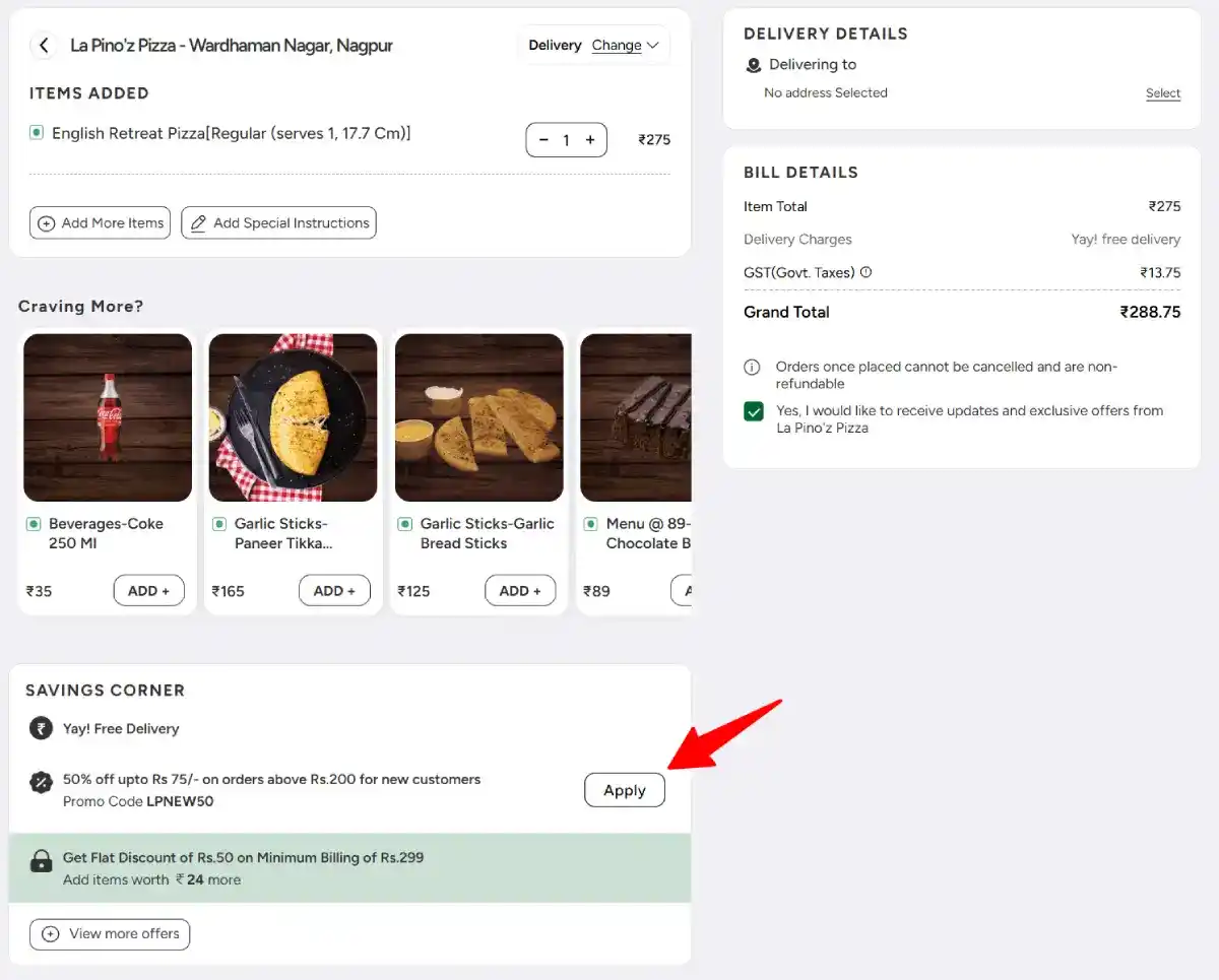 la pinoz pizza checkout la pinoz pizza checkout