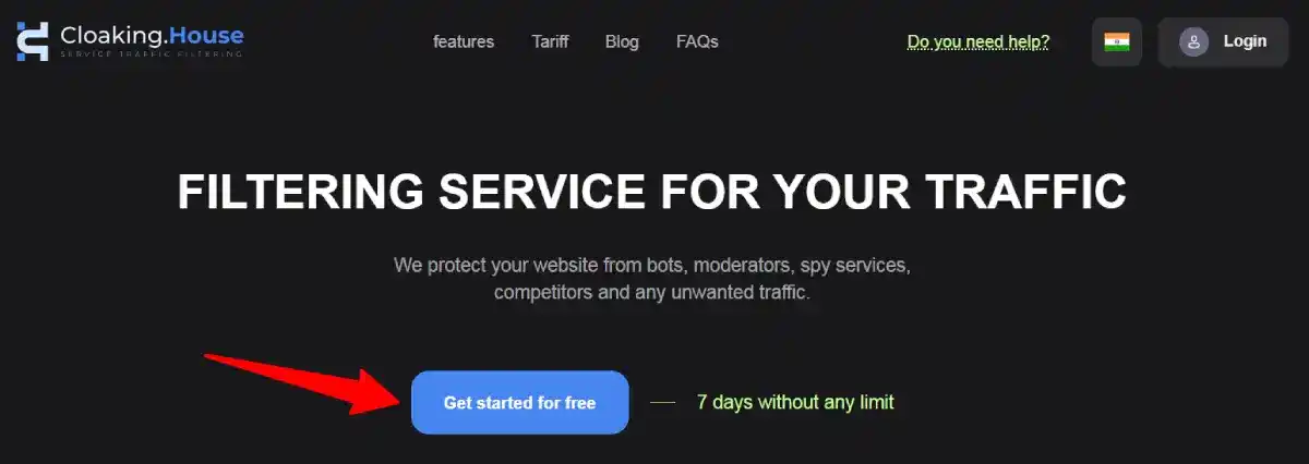 cloaking house sign up