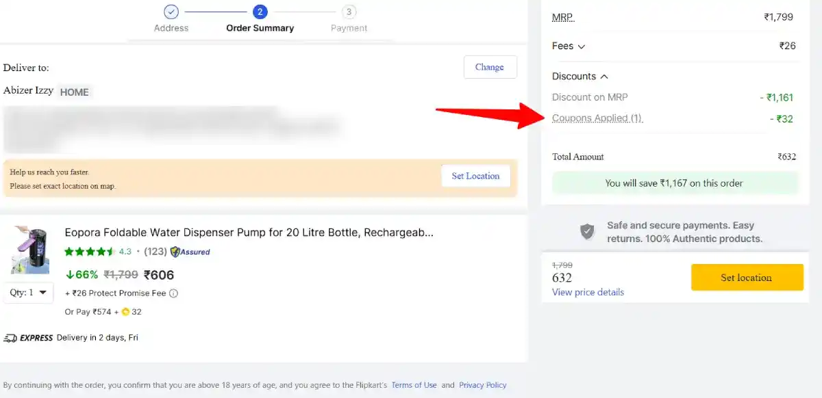 flipkart coupon code applied flipkart coupon code applied