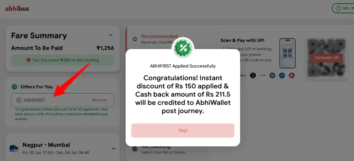 image showing how to apply abhibus coupon code apply abhibus coupon code