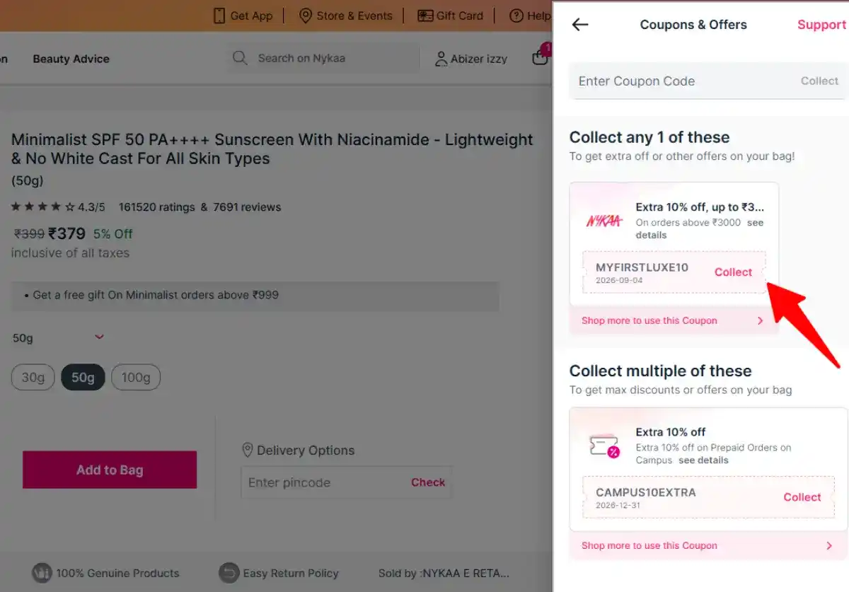 redeeming nykaa coupon code redeeming nykaa coupon code