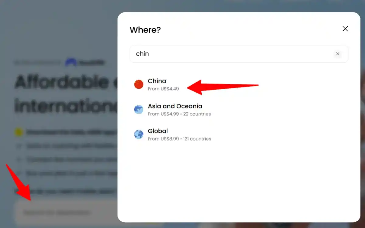 saily esim destination search saily esim destination search